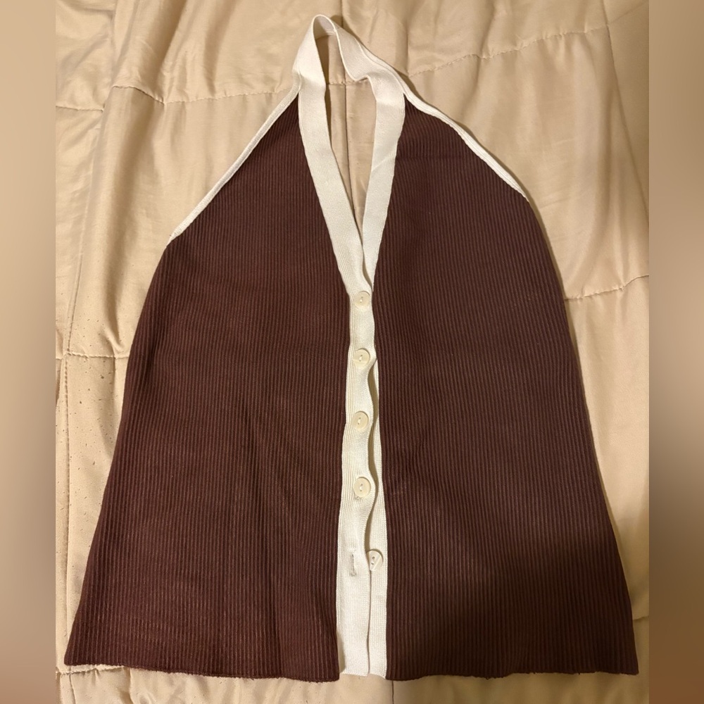 Abercrombie Halter Ribbed Top
